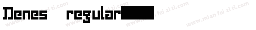 Denes regular字体转换